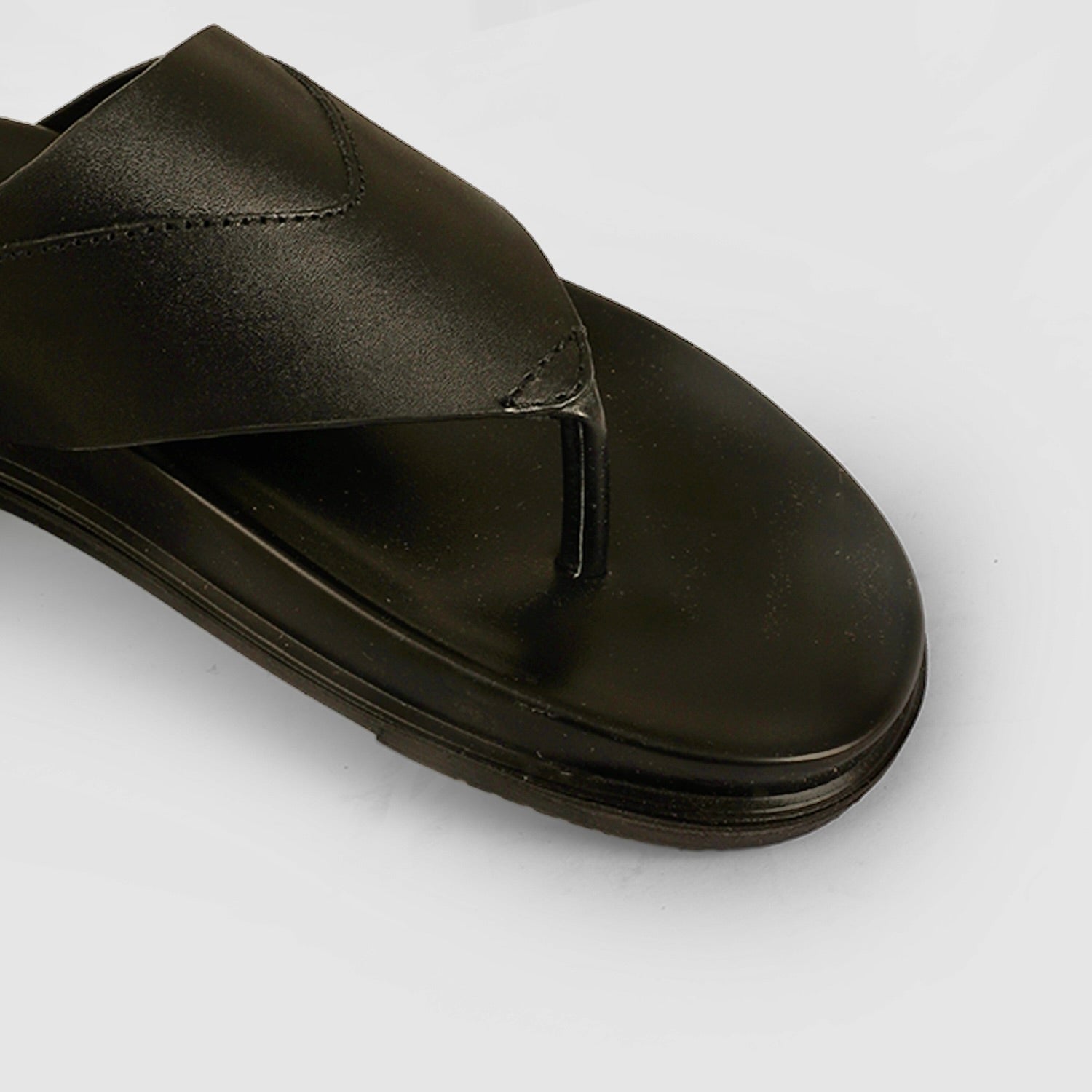 NOIR CUT Black Chapal For Men SS-07